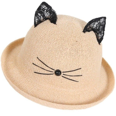 Chapeau Enfant Paille Chat